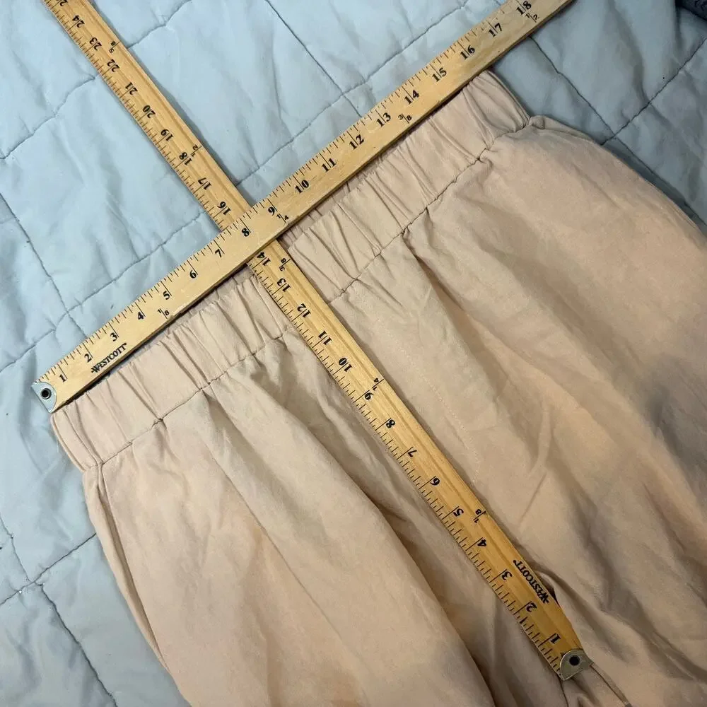 NEW Hardaddy Cotton Pants XL Pull On Beige Plain Hawaiian Casual Trousers